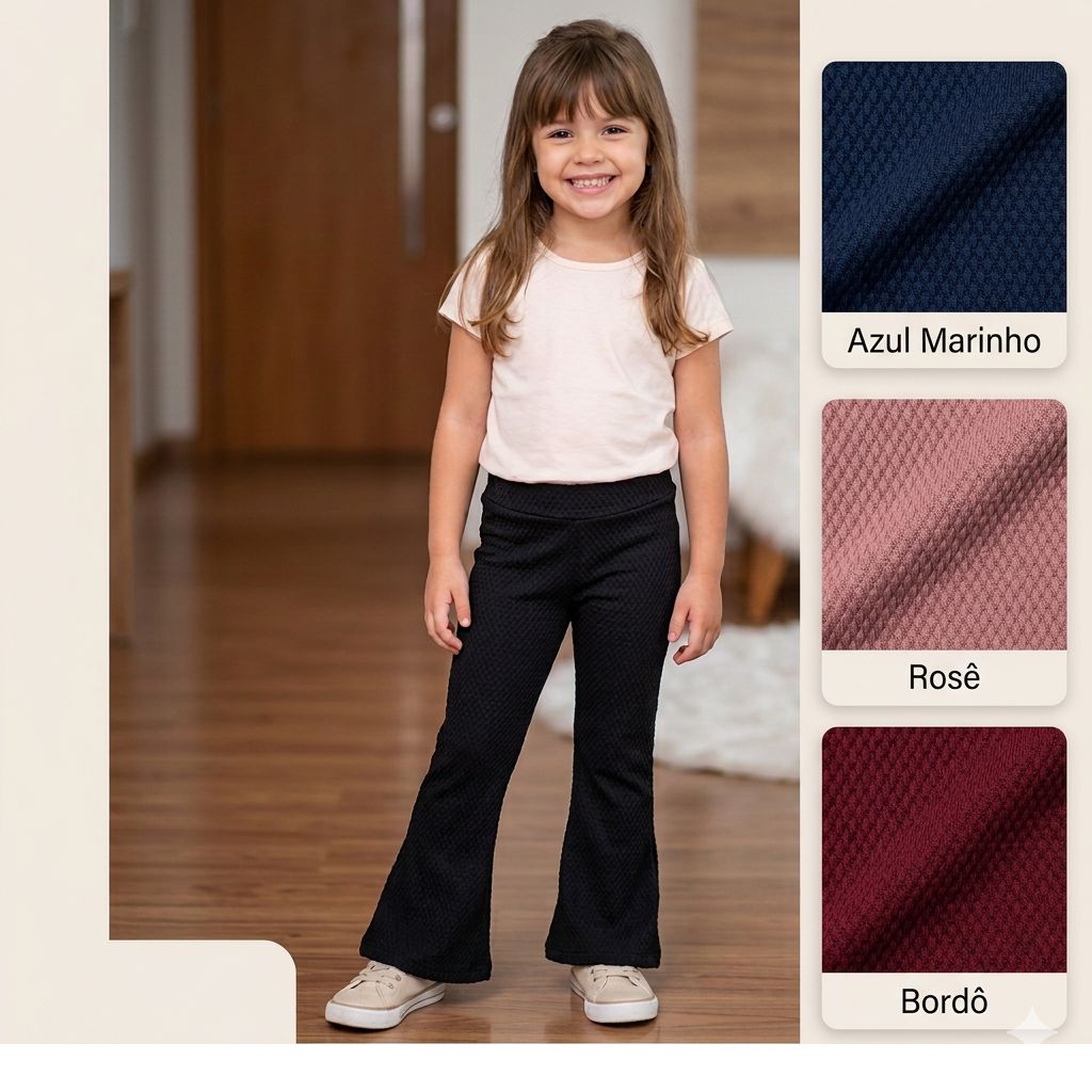 Calça Flare Colmeia (Bailarina)